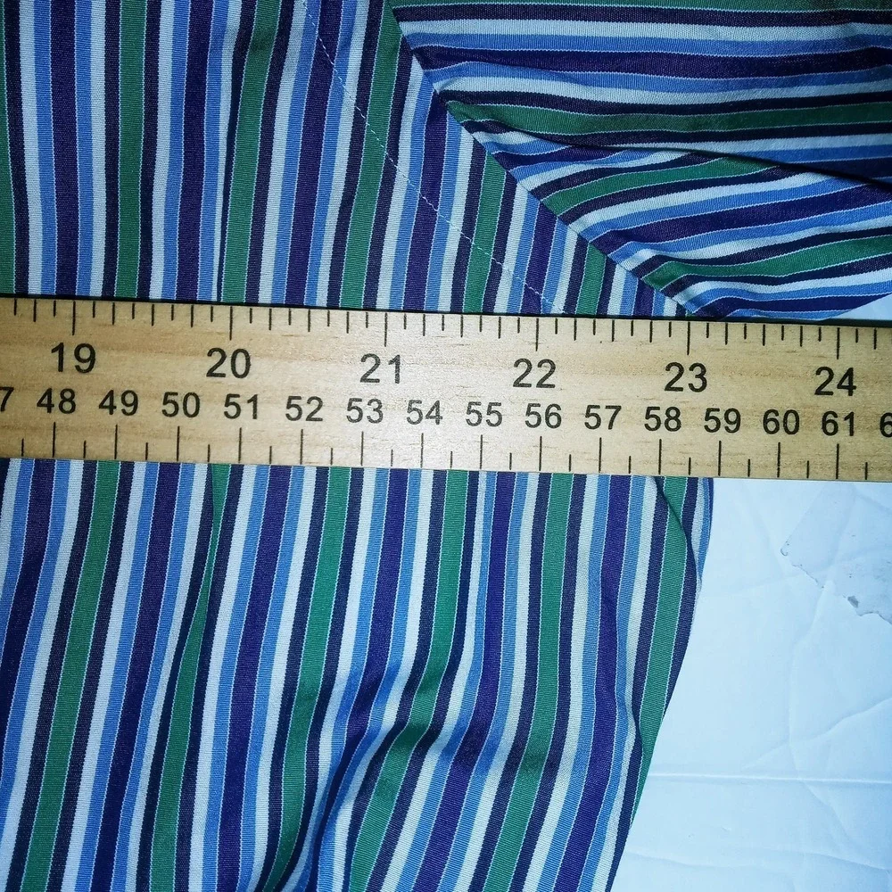 Polo Ralph Lauren Shirt Mens Sz L 16 Curham Classic Fit striped  Preppy Acadamia
